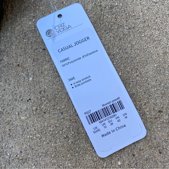 CRZ Yoga Casual Jogger Pants Gray Small NWT - Picture 4 of 6